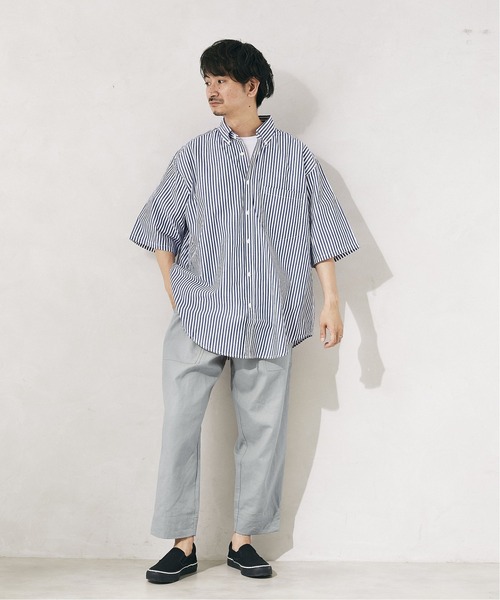 JOURNAL STANDARD relume(ジャーナルスタンダード レリューム)の「【HOUSE HOLD/ハウスホールド】FLANDERS LINEN/リネン サルエル ベイカーパンツ(その他パンツ・メンズ・ライトブルー/オリーブ/アイボリー/ブラックミックス・1/2/4/3)」の20枚目の写真