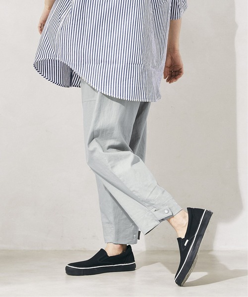 JOURNAL STANDARD relume(ジャーナルスタンダード レリューム)の「【HOUSE HOLD/ハウスホールド】FLANDERS LINEN/リネン サルエル ベイカーパンツ(その他パンツ・メンズ・ライトブルー/オリーブ/アイボリー/ブラックミックス・1/2/4/3)」の21枚目の写真