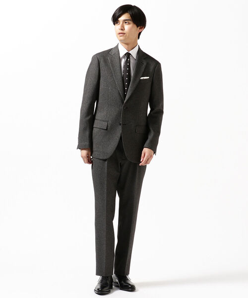 ヘリンボーン柄】【50】B:MING by BEAMS スーツセットアップ スーツ