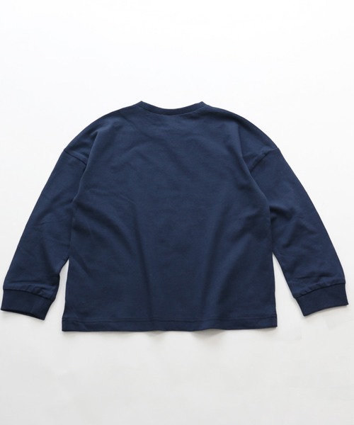 JAM & LINK（ジャムアンドリンク）の「コットン100％ ロゴプリントTシャツ（Tシャツ/カットソー・キッズ・チャコールグレー/カーキ/ホワイト系その他/ライトグリーン/ブラック/ベージュ/マスタード/ネイビー・100cm/110cm/130cm/150cm/140cm/120cm）」の13枚目の写真