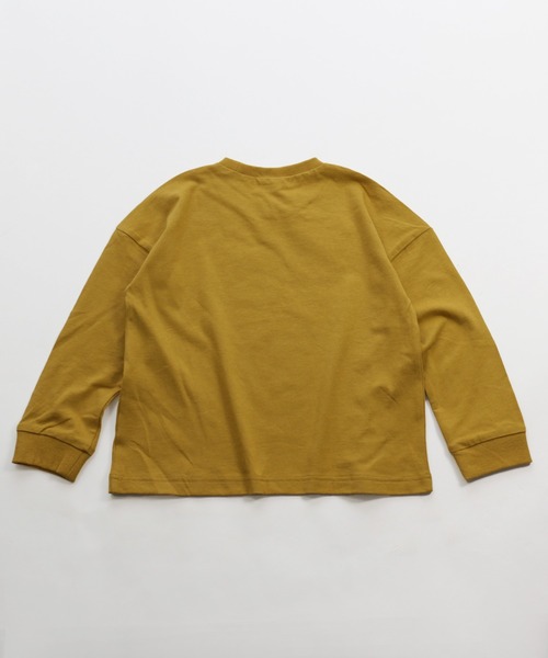 JAM & LINK（ジャムアンドリンク）の「コットン100％ ロゴプリントTシャツ（Tシャツ/カットソー・キッズ・チャコールグレー/カーキ/ホワイト系その他/ライトグリーン/ブラック/ベージュ/マスタード/ネイビー・100cm/110cm/130cm/150cm/140cm/120cm）」の9枚目の写真