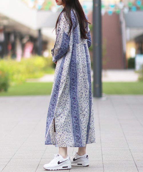 コットンボイル 前開き 刺繍 ロングワンピース ワンピース Monocoro Toppi モノコロトッピ のファッション通販 Zozotown