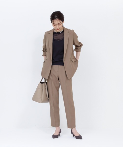 NATURAL BEAUTY BASIC（ナチュラルビューティーベーシック）の「ジプシーツイルSET UP パンツ（その他パンツ・レディース・ベージュ/ネイビー/ブラウン・SMALL/MEDIUM/X-SMALL）」の9枚目の写真