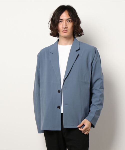 JUGLANS(ユグランス)の「【RINGS】ポリトロテーラージャケット(テーラードジャケット・メンズ・ブラック/ブルー/ライトベージュ・M/L/XL)」の3枚目の写真