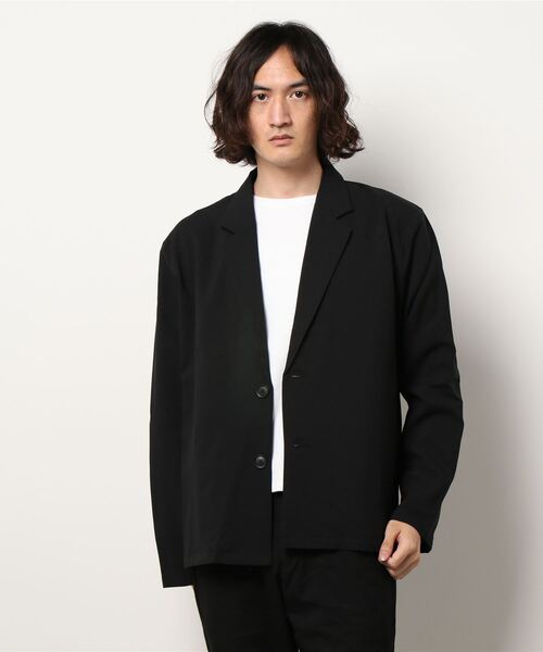 JUGLANS(ユグランス)の「【RINGS】ポリトロテーラージャケット(テーラードジャケット・メンズ・ブラック/ブルー/ライトベージュ・M/L/XL)」の2枚目の写真