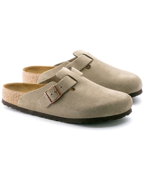 BIRKENSTOCK(ビルケンシュトック)の「Boston Soft Footbed Suede 【ナロー幅】 ユニセックス(サンダル・レディース・ベージュ/ブラック/モカ/黄土色系・37/38/39/36/35/41/40/42/44/43/46/45)」の7枚目の写真