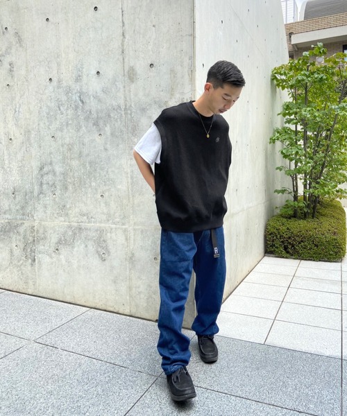 WHO'S WHO gallery（フーズフーギャラリー）の「【KOOKY'N/クーキー】ワッフルベスト（ベスト・メンズ・ブラック/ネイビー/杢グレー・FREE）」の21枚目の写真