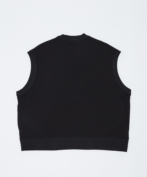 WHO'S WHO gallery（フーズフーギャラリー）の「【KOOKY'N/クーキー】ワッフルベスト（ベスト・メンズ・ブラック/ネイビー/杢グレー・FREE）」の9枚目の写真