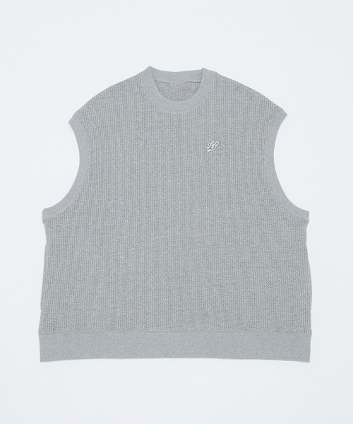 WHO'S WHO gallery（フーズフーギャラリー）の「【KOOKY'N/クーキー】ワッフルベスト（ベスト・メンズ・ブラック/ネイビー/杢グレー・FREE）」の6枚目の写真