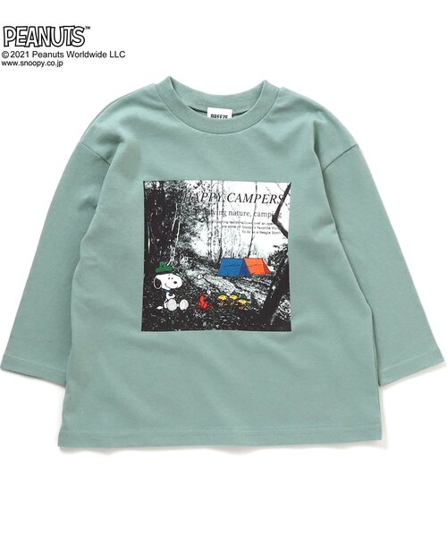 PEANUTS（ピーナッツ）の「PEANUTS アウトドアフォトTシャツ(スヌーピー)（Tシャツ/カットソー・キッズ・レッド/ミント/ライトグレー・110/80/90/100/120/130）」の18枚目の写真