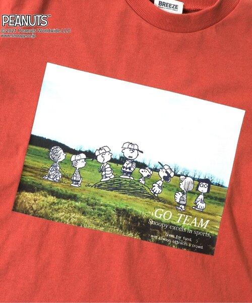 PEANUTS（ピーナッツ）の「PEANUTS アウトドアフォトTシャツ(スヌーピー)（Tシャツ/カットソー・キッズ・レッド/ミント/ライトグレー・110/80/90/100/120/130）」の17枚目の写真