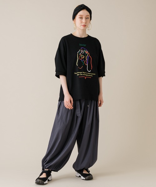 1％（イチ パーセント）の「1% LOVERSDOG Tシャツ（Tシャツ/カットソー・レディース・ブラック/ホワイト・FREE）」の9枚目の写真