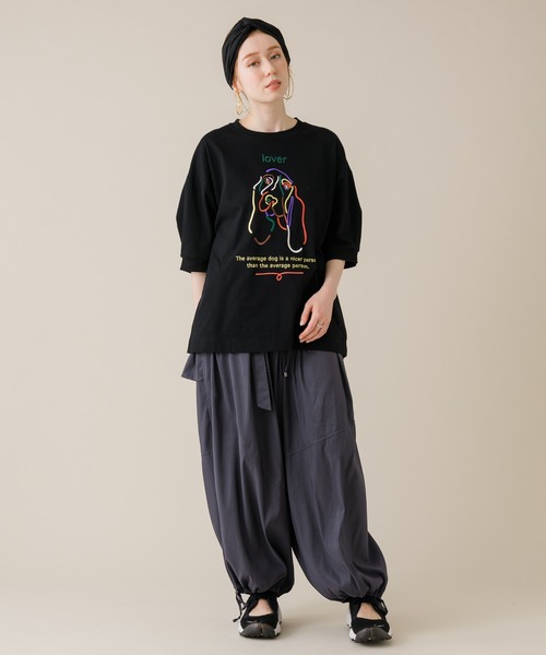 1％（イチ パーセント）の「1% LOVERSDOG Tシャツ（Tシャツ/カットソー・レディース・ブラック/ホワイト・FREE）」の3枚目の写真