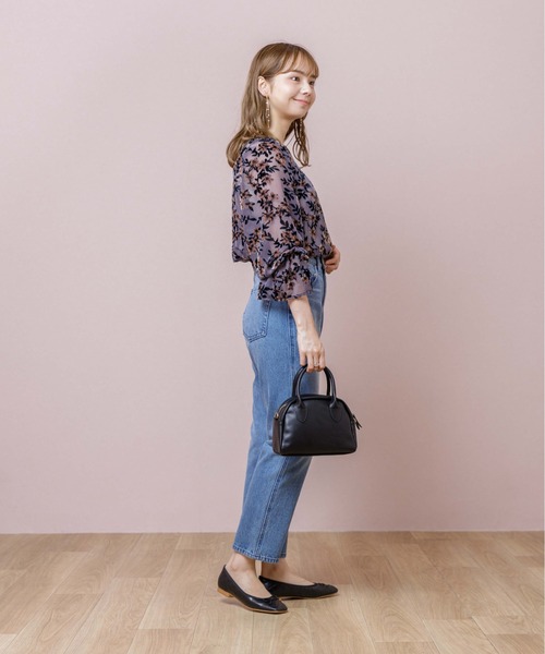 flower（フラワー）の「ステンドグラスブラウス（シャツ/ブラウス・レディース・ベージュ/ネイビー・FREE）」の14枚目の写真