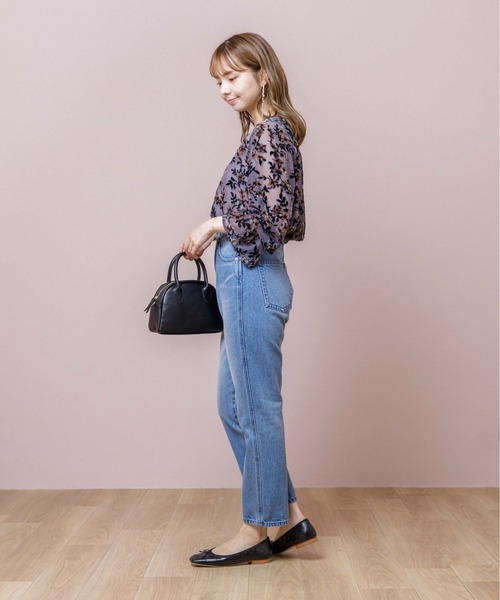 flower（フラワー）の「ステンドグラスブラウス（シャツ/ブラウス・レディース・ベージュ/ネイビー・FREE）」の11枚目の写真