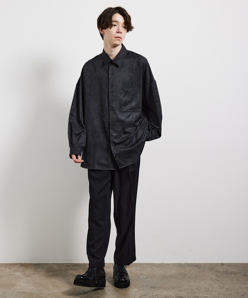 JUNRED(ジュンレッド)の「オーバーサイズペイズリーシャツ(シャツ/ブラウス・メンズ・ブラック/ネイビー/ブルー系その他4・M/L)」の12枚目の写真