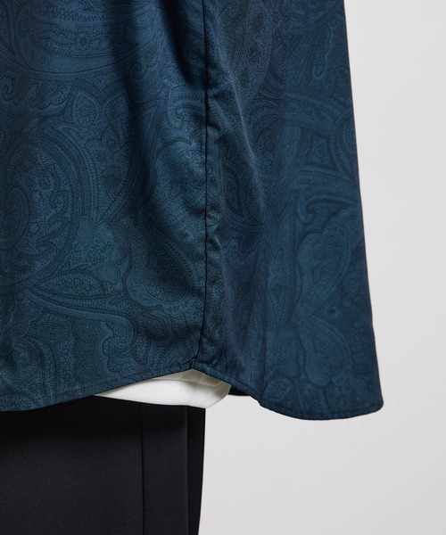 JUNRED(ジュンレッド)の「オーバーサイズペイズリーシャツ(シャツ/ブラウス・メンズ・ブラック/ネイビー/ブルー系その他4・M/L)」の5枚目の写真