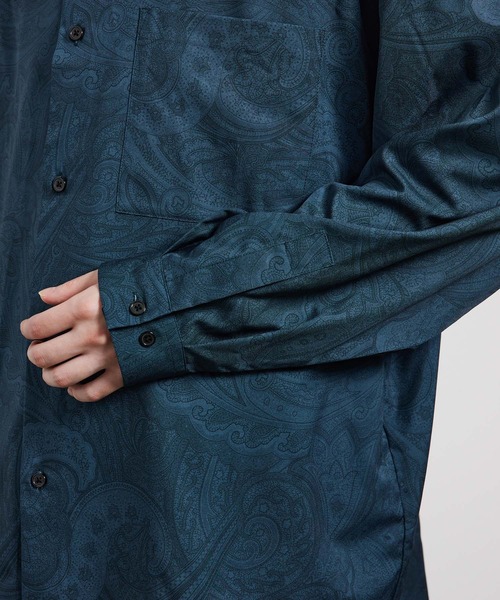 JUNRED(ジュンレッド)の「オーバーサイズペイズリーシャツ(シャツ/ブラウス・メンズ・ブラック/ネイビー/ブルー系その他4・M/L)」の11枚目の写真