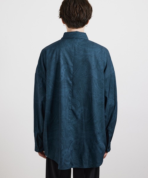 JUNRED(ジュンレッド)の「オーバーサイズペイズリーシャツ(シャツ/ブラウス・メンズ・ブラック/ネイビー/ブルー系その他4・M/L)」の22枚目の写真