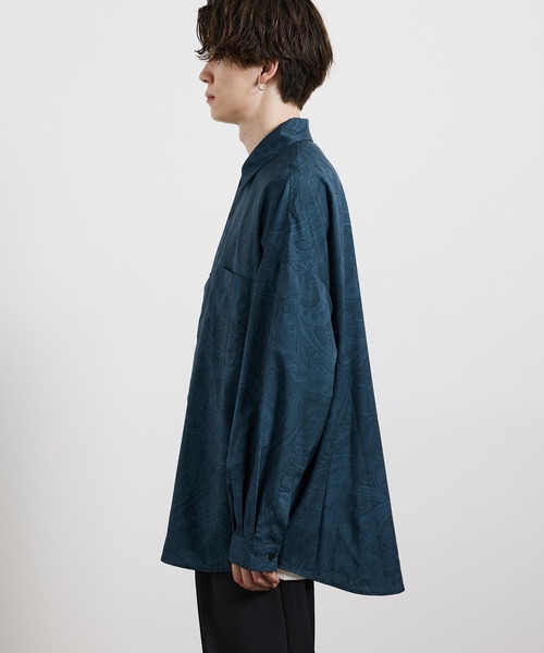 JUNRED(ジュンレッド)の「オーバーサイズペイズリーシャツ(シャツ/ブラウス・メンズ・ブラック/ネイビー/ブルー系その他4・M/L)」の17枚目の写真