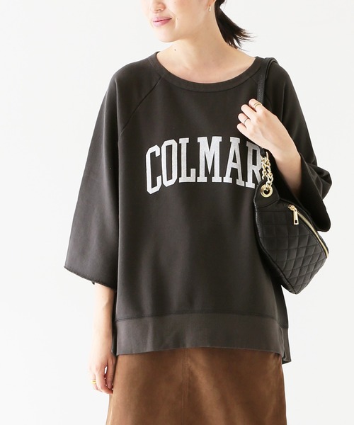 SLOBE IENA（スローブイエナ）の「カレッジロゴフレアスリーブ裏毛プルオーバー【手洗い可能】◆（スウェット・レディース・ホワイト/グレー/グレー系その他・FREE）」の3枚目の写真