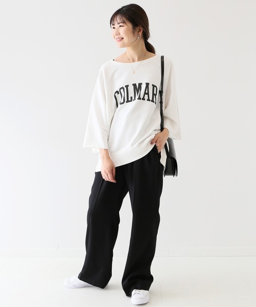 SLOBE IENA（スローブイエナ）の「カレッジロゴフレアスリーブ裏毛プルオーバー【手洗い可能】◆（スウェット・レディース・ホワイト/グレー/グレー系その他・FREE）」の16枚目の写真