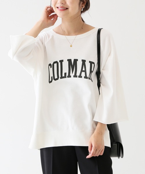 SLOBE IENA（スローブイエナ）の「カレッジロゴフレアスリーブ裏毛プルオーバー【手洗い可能】◆（スウェット・レディース・ホワイト/グレー/グレー系その他・FREE）」の15枚目の写真