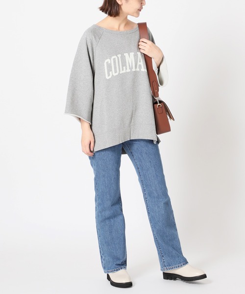 SLOBE IENA（スローブイエナ）の「カレッジロゴフレアスリーブ裏毛プルオーバー【手洗い可能】◆（スウェット・レディース・ホワイト/グレー/グレー系その他・FREE）」の10枚目の写真