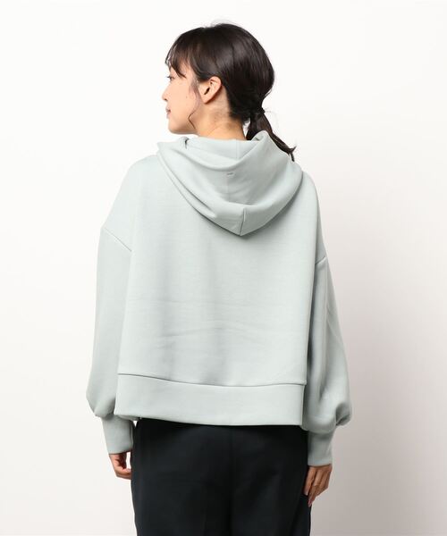 mysty woman（ミスティウーマン）の「【天然アロマサシェ付き】ショートダンボールフーディ 235303（パーカー・レディース・オフホワイト/ライトグリーン/モカ/チャコール・FREE）」の14枚目の写真