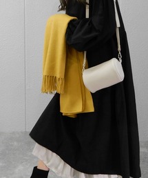 minia | ミニドラムショルダーバッグ＜ライン太ストラップとPUストラップ付き2WAY＞　◆(ショルダーバッグ)