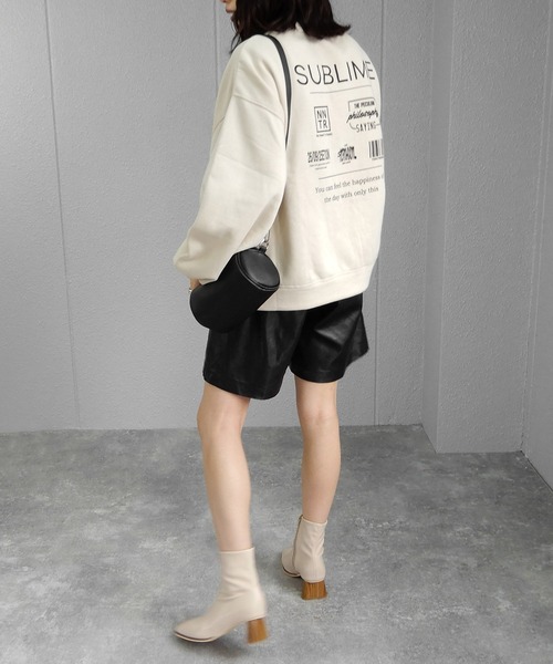 minia（ミニア）の「ミニドラムショルダーバッグ＜ライン太ストラップとPUストラップ付き2WAY＞　◆（ショルダーバッグ・レディース・ブラウン/アイボリー/ブラック・FREE）」の11枚目の写真