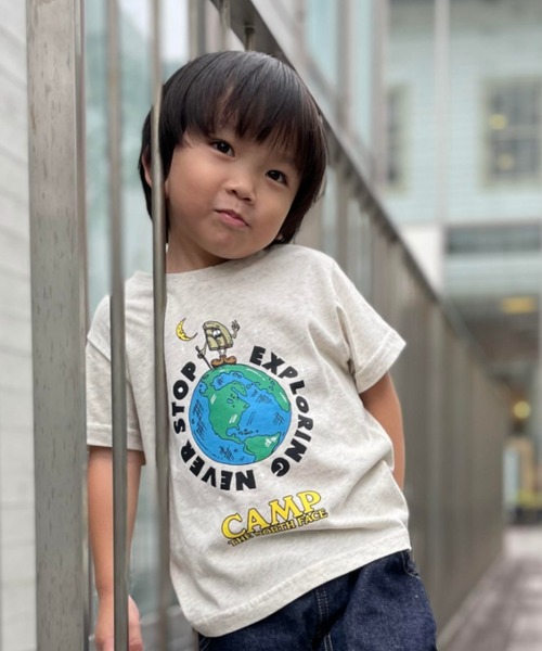 こども ビームス(コドモビームス)の「THE NORTH FACE / キッズ ショートスリーブ グラフィック Tシャツ 21(100~150cm)(Tシャツ/カットソー・キッズ・ナチュラル・130/140/150/110/120/100)」の1枚目の写真