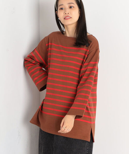 fredy repit（フレディレピ）の「パネルボーダー 天竺プルオーバーカットソー（Tシャツ/カットソー・レディース・ホワイト系その他4/ベージュ系その他3/ブラック系その他3・38）」の3枚目の写真