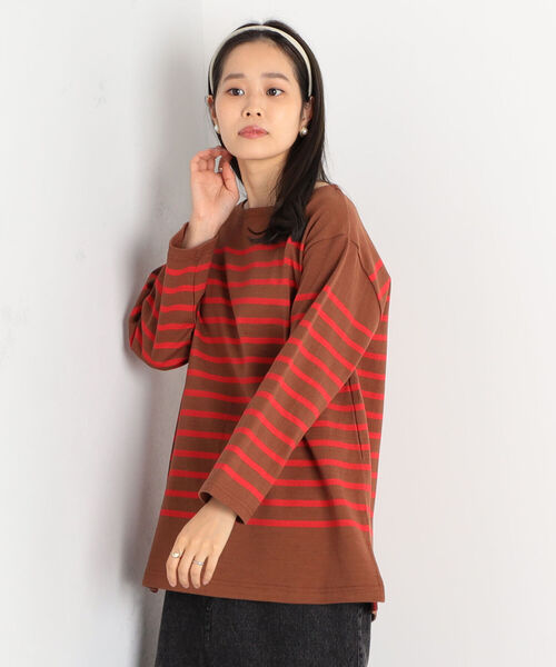 fredy repit（フレディレピ）の「パネルボーダー 天竺プルオーバーカットソー（Tシャツ/カットソー・レディース・ホワイト系その他4/ベージュ系その他3/ブラック系その他3・38）」の10枚目の写真