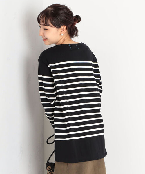 fredy repit（フレディレピ）の「パネルボーダー 天竺プルオーバーカットソー（Tシャツ/カットソー・レディース・ホワイト系その他4/ベージュ系その他3/ブラック系その他3・38）」の14枚目の写真