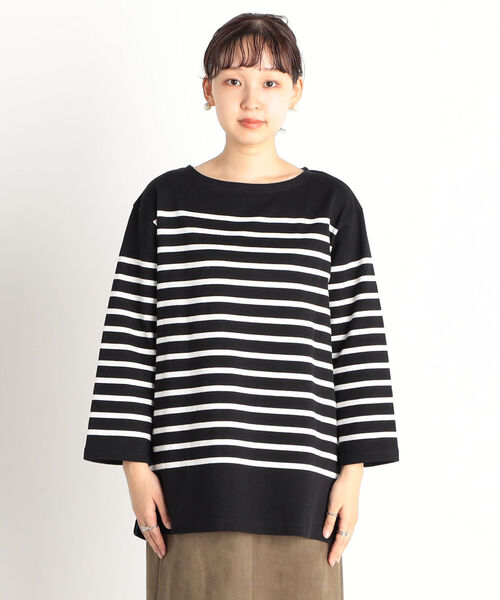 fredy repit（フレディレピ）の「パネルボーダー 天竺プルオーバーカットソー（Tシャツ/カットソー・レディース・ホワイト系その他4/ベージュ系その他3/ブラック系その他3・38）」の15枚目の写真