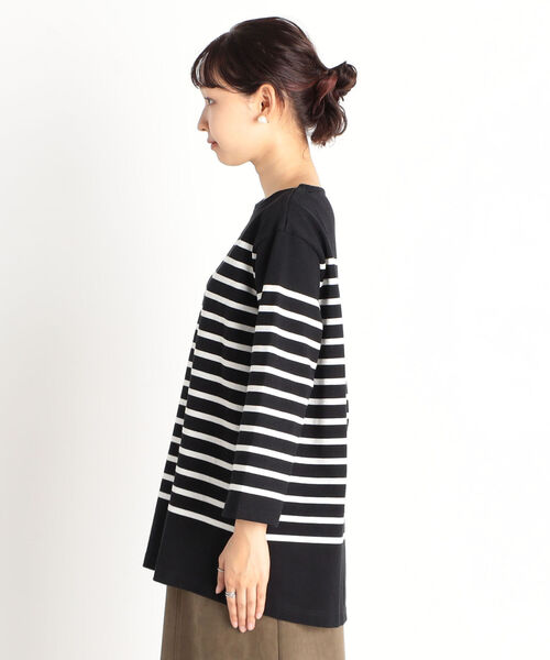 fredy repit（フレディレピ）の「パネルボーダー 天竺プルオーバーカットソー（Tシャツ/カットソー・レディース・ホワイト系その他4/ベージュ系その他3/ブラック系その他3・38）」の16枚目の写真