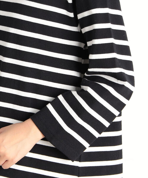 fredy repit（フレディレピ）の「パネルボーダー 天竺プルオーバーカットソー（Tシャツ/カットソー・レディース・ホワイト系その他4/ベージュ系その他3/ブラック系その他3・38）」の20枚目の写真