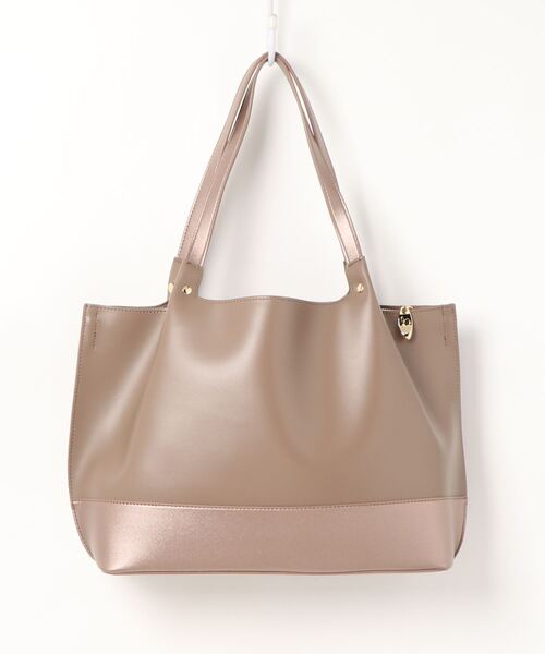 SAC(サック)の「A4仕切りポケットトートトートバッグ SAC unit(トートバッグ・レディース・ベージュ/ダークベージュ/ネイビー・FREE)」の6枚目の写真