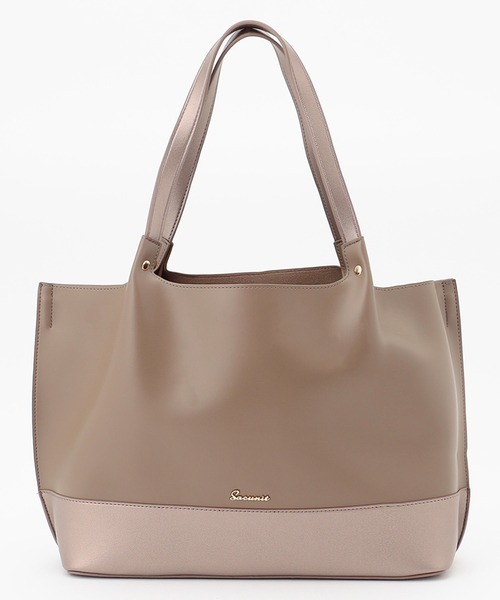 SAC(サック)の「A4仕切りポケットトートトートバッグ SAC unit(トートバッグ・レディース・ベージュ/ダークベージュ/ネイビー・FREE)」の3枚目の写真