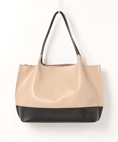 SAC(サック)の「A4仕切りポケットトートトートバッグ SAC unit(トートバッグ・レディース・ベージュ/ダークベージュ/ネイビー・FREE)」の8枚目の写真