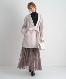 新品タグ付きApuweiser−richeベルト付きライトミドルコート Apuweiser-riche（アプワイザーリッシェ）の「ベルト付ライト