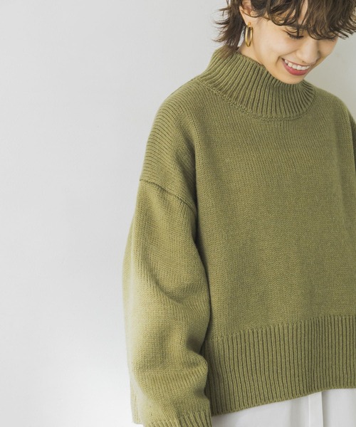 URBAN RESEARCH（アーバンリサーチ）の「タートルスクエアニット（ニット/セーター・レディース・グリーン系その他/グレー系その他/ブラック・FREE）」の18枚目の写真