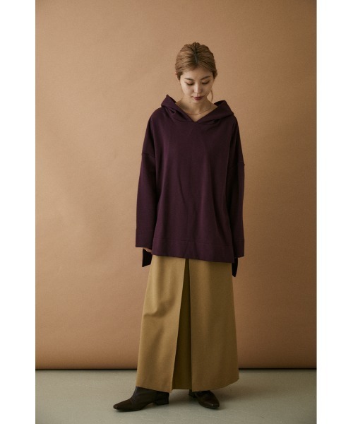 BLACK BY MOUSSY（ブラックバイマウジー）の「side slit pk(サイドスリットパーカー）（パーカー・レディース・ホワイト/ブラック/マジェンタ/キャメル・FREE）」の20枚目の写真