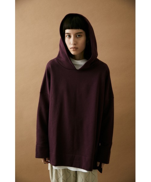 BLACK BY MOUSSY（ブラックバイマウジー）の「side slit pk(サイドスリットパーカー）（パーカー・レディース・ホワイト/ブラック/マジェンタ/キャメル・FREE）」の7枚目の写真