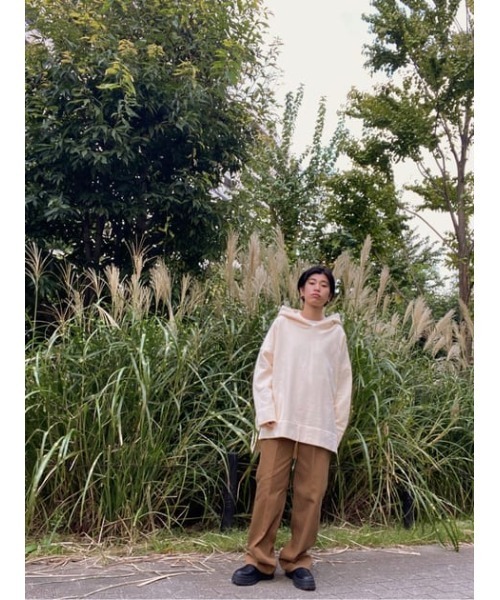 BLACK BY MOUSSY（ブラックバイマウジー）の「side slit pk(サイドスリットパーカー）（パーカー・レディース・ホワイト/ブラック/マジェンタ/キャメル・FREE）」の15枚目の写真