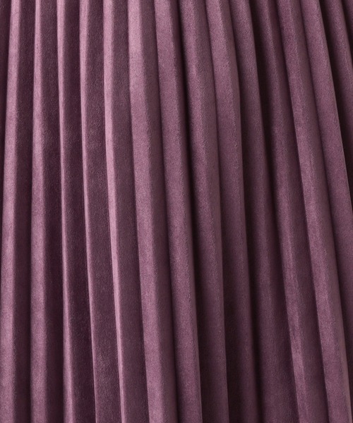 CECIL McBEE(セシルマクビー)の「スエードポンチプリーツスカート(スカート・レディース・グレイッシュベージュ/パープル/アイボリー・LARGE/MEDIUM)」の9枚目の写真