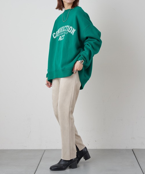 CIAOPANIC TYPY(チャオパニックティピー)の「フェイクスウェードイージーパンツ(その他パンツ・レディース・ブラック/レッド/オリーブ/アイボリー・SMALL/MEDIUM/LARGE)」の6枚目の写真