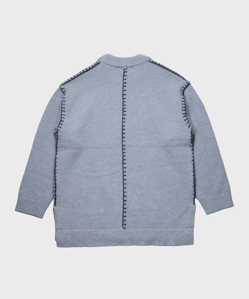 NIDO（ニド）の「ハンドステッチニットプロオーバー（ニット/セーター・メンズ・ベージュ/ブルー/ブラック・M/L）」の10枚目の写真