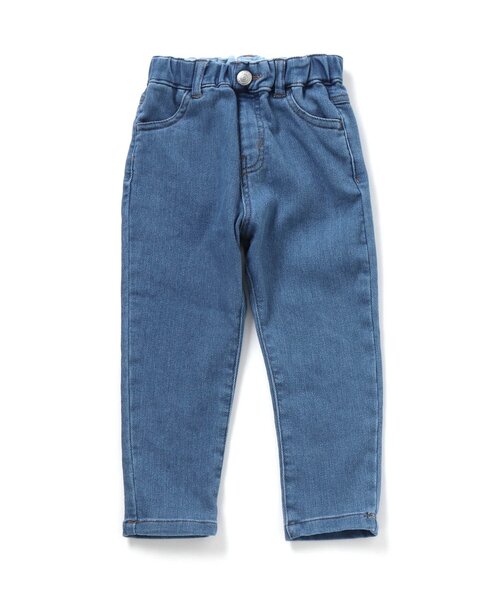 apres les cours(アプレレクール)の「裏微起毛デニム/7days Style pants 10分丈(その他パンツ・キッズ・ネイビー/ブルー・130/90/120/140/100/80/110)」の2枚目の写真
